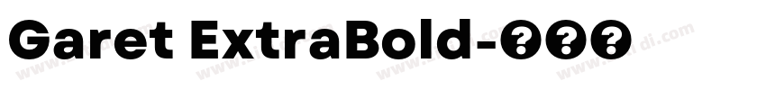 Garet ExtraBold字体转换